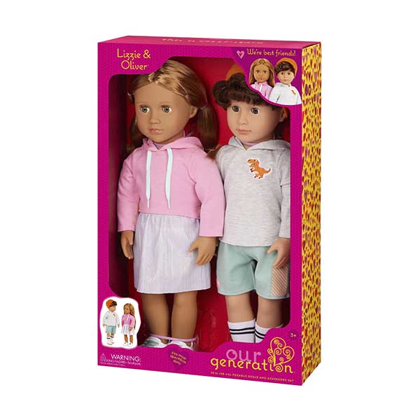 Muñecos básicos Our Generation Lizzie y Oliver
