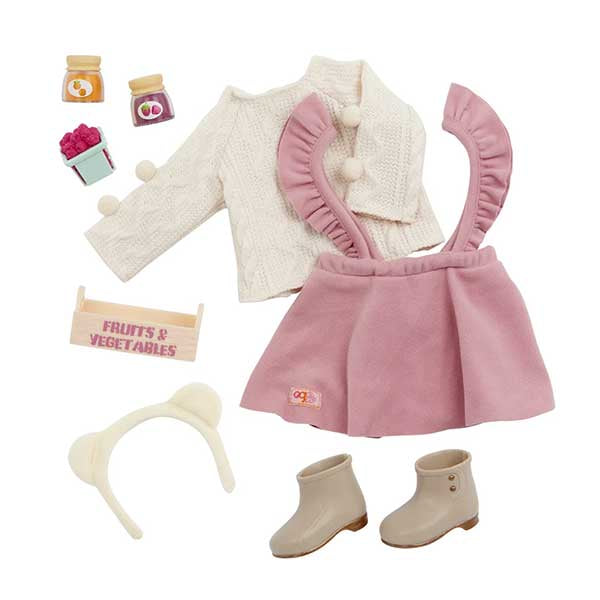 Accesorio para muñecas OG conjunto de falda y comida
