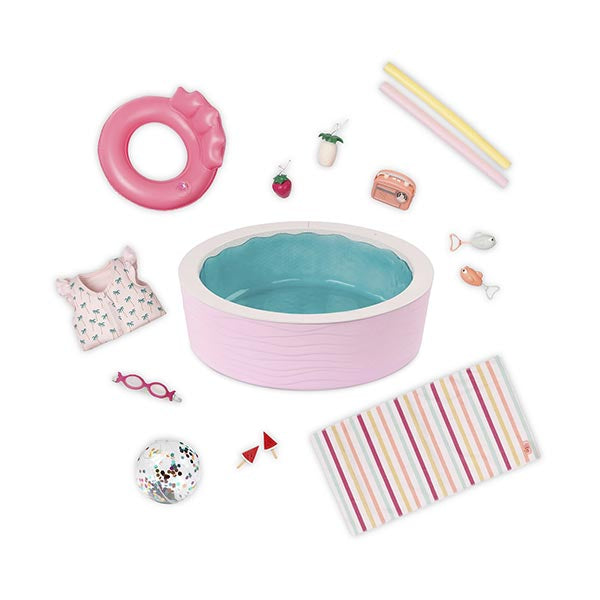 Juego de piscina con accesorios Our Generation