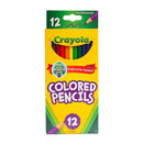 Lápices de color largos 12 unidades