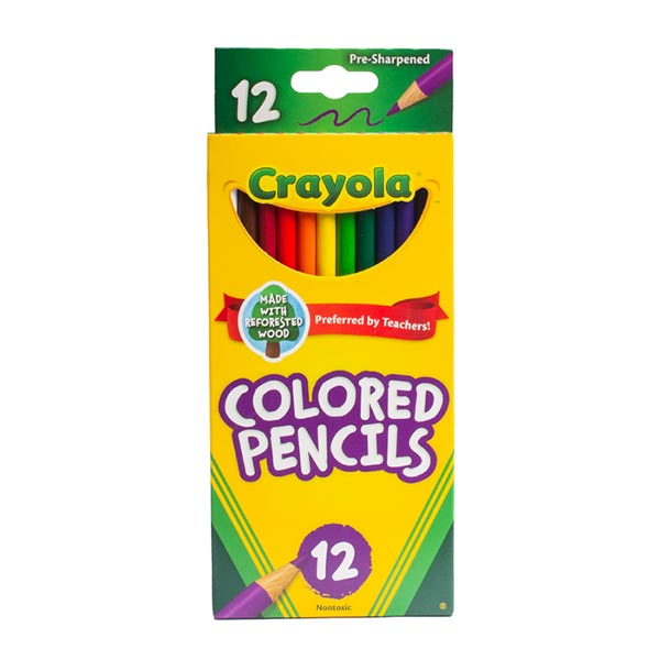 Lápices de color largos 12 unidades