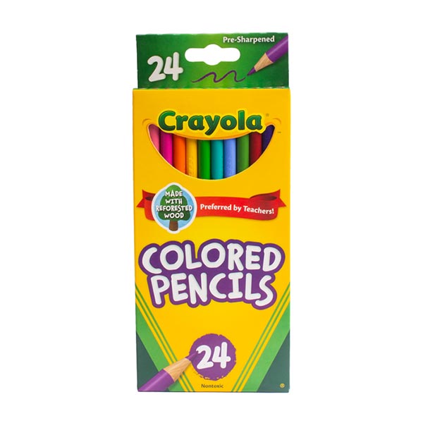 Lápices de color largos 24 unidades