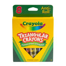 Crayòn de cera triangular 8 unidades