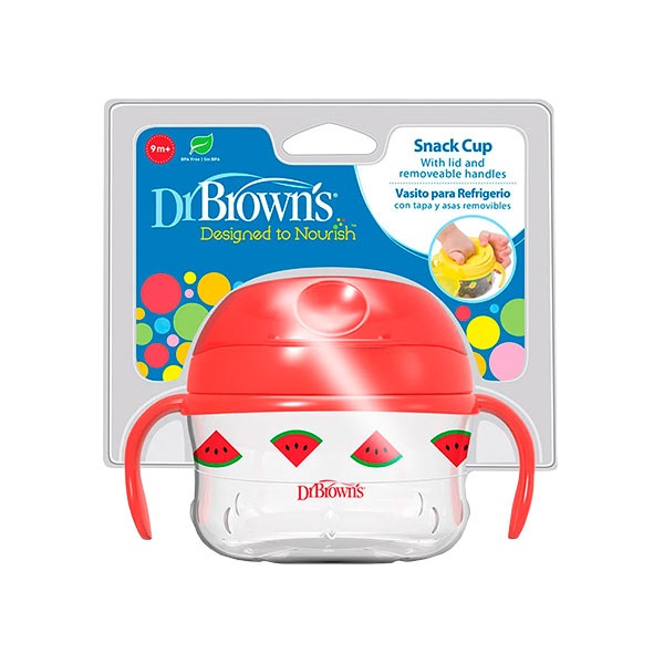 Recipiente para meriendas rojo Dr Browns