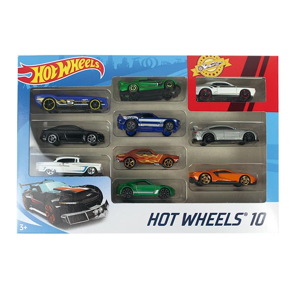 Hot Wheels Die-cast Vehículos Paquete de 10 Autos