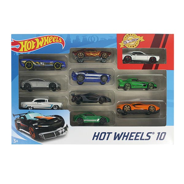 Hot Wheels Die-cast Vehículos Paquete de 10 Autos