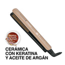 Plancha para cabello terapia keratina Argan S8599