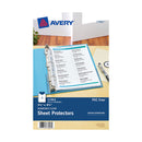 Funda plástica media carta 15 unidades Avery.