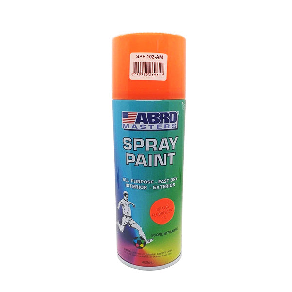 Pintura spray naranja flúor 8oz 227 gramos Abro.