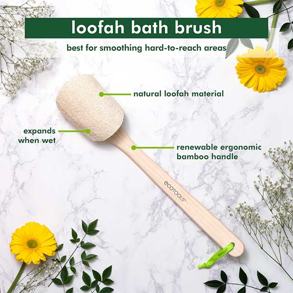 Cepillo corporal loofa para ducha - Ecotools