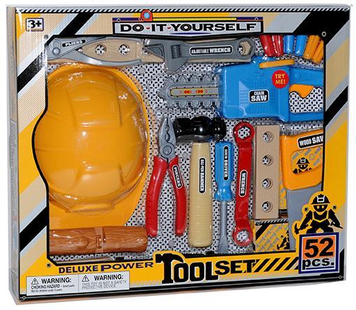 Set de herramientas plásticas de juguete 52 piezas