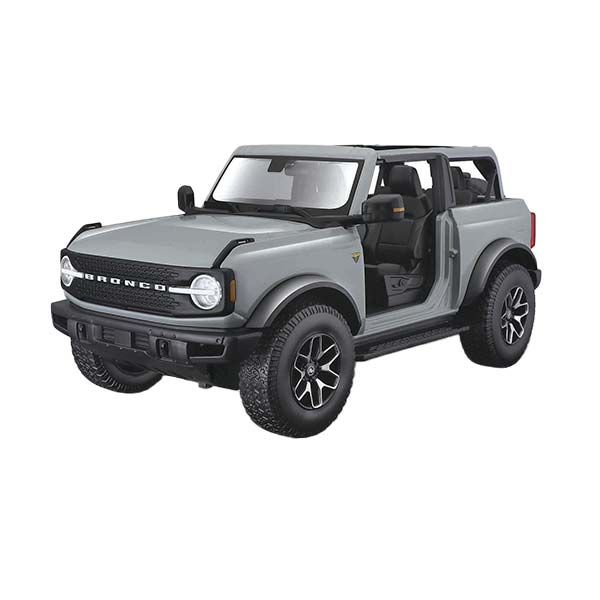 Vehículo 1:18 Ford Bronco Badlands gris