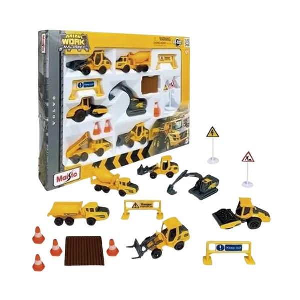 Set vehículos volvo de construcción