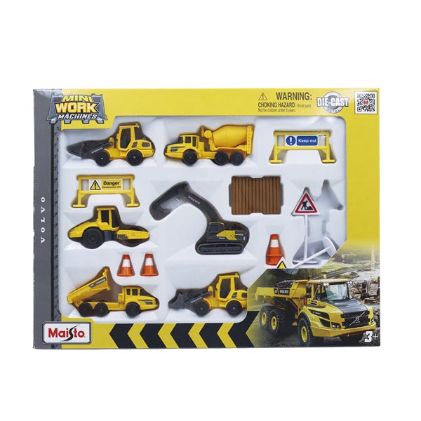 Set vehículos volvo de construcción