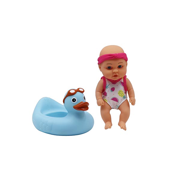 Muñeca bebé de 7", set flotador
