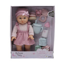 Muñeca 14" set de jugar y cuidar