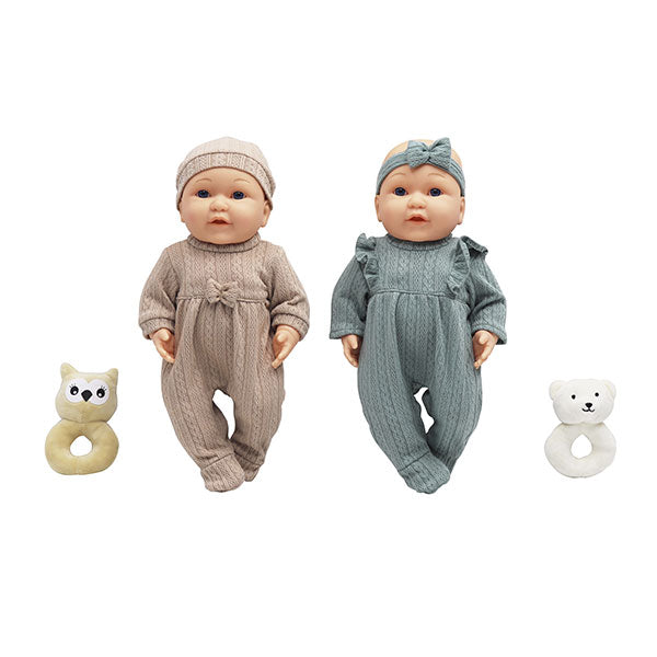 Muñeca 15" bebé con osito surt