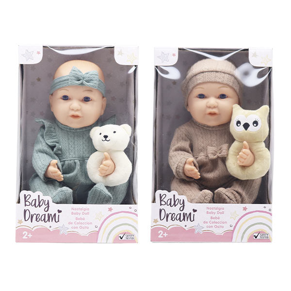 Muñeca 15" bebé con osito surt
