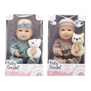 Muñeca 15" bebé con osito surt