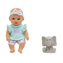 Muñeca 10" bebé con animalito surt