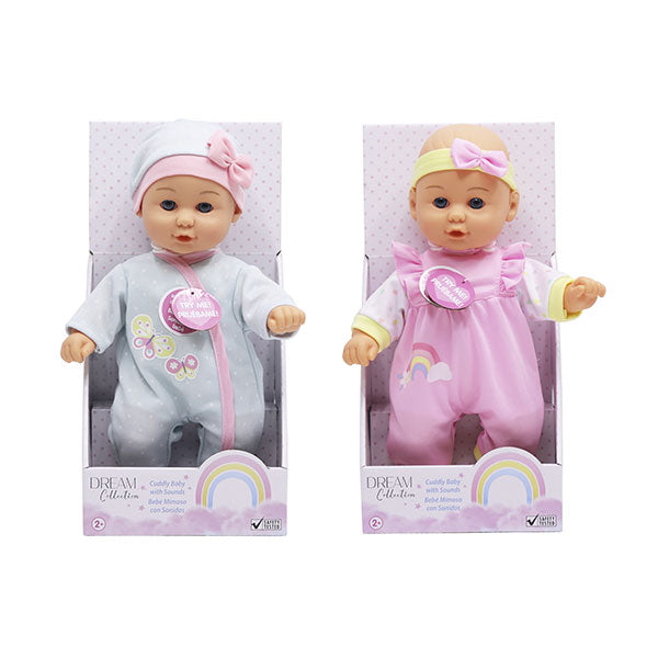 Muñeca 12" bebé con sonido surt