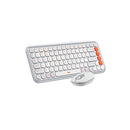 Logitech Combo teclado y mouse inalámbrico POP Icon Combo Blanco hueso