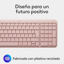 Logitech Teclado inalámbrico rosa