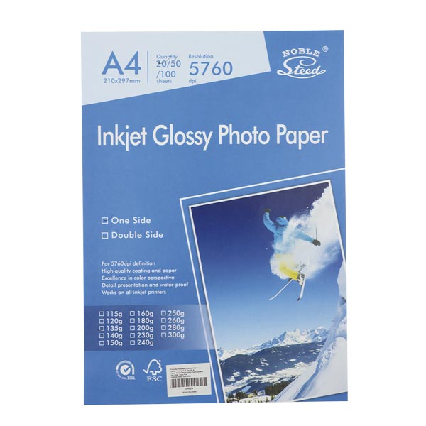 Papel fotográfico brillante 20 unds S-120