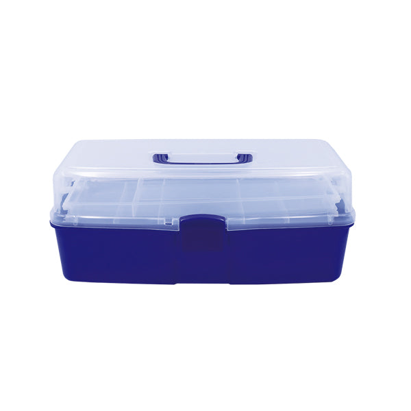 Caja Plástica Organizadora de Color Azul.