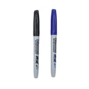 Marcador permanente negro 2 unidades