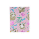 Cartulina tamaño carta 5u estampada metal bebe Perezoso Primavera.