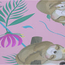 Cartulina tamaño carta 5u estampada metal bebe Perezoso Primavera.