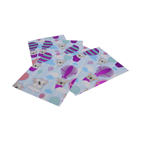 Cartulina tamaño carta 5u estampada metal bebe Koala Primavera.