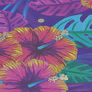 Cartulina tamaño carta 5u estampada metal Flores fondo morado Primavera.