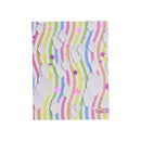 Cartulina tamaño carta 5u estampada metal Nubes ondas Primavera.