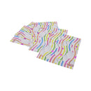 Cartulina tamaño carta 5u estampada metal Nubes ondas Primavera.