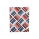 Cartulina tamaño carta 5u estampada metal cuadros rojo y azul Primavera.