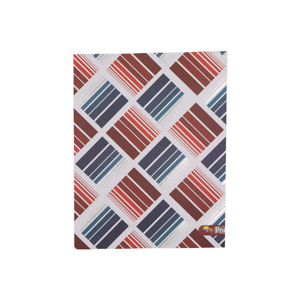 Cartulina tamaño carta 5u estampada metal cuadros rojo y azul Primavera.