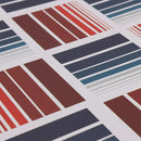 Cartulina tamaño carta 5u estampada metal cuadros rojo y azul Primavera.