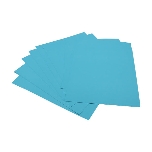 Cartulina artes manuales tamaño carta 10u turquesa Primavera.