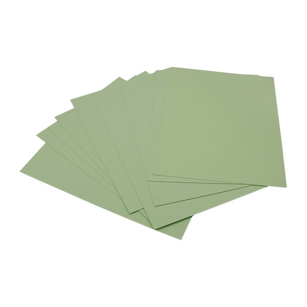 Cartulina artes manuales tamaño carta 10u verde agua Primavera.