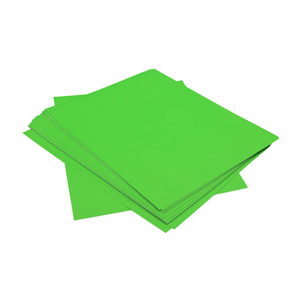 Cartulina artes manuales tamaño carta 25u verde limón Primavera.