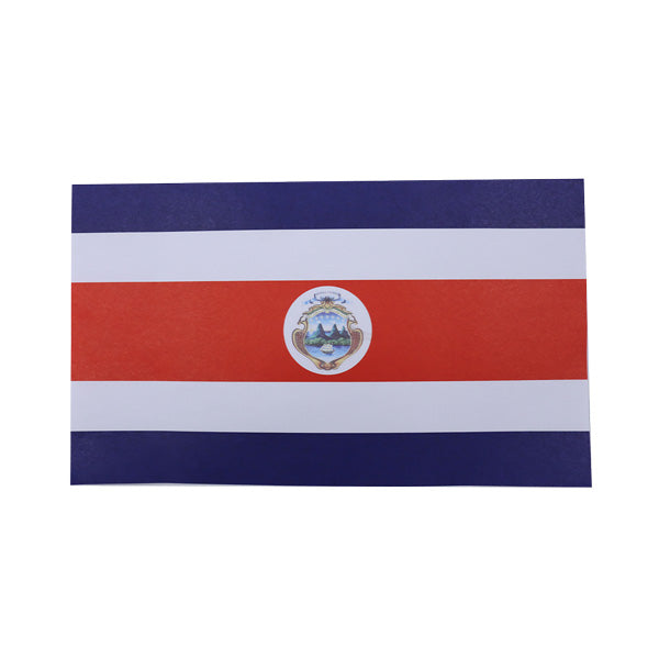 Bandera Costa Rica de papel 10uds