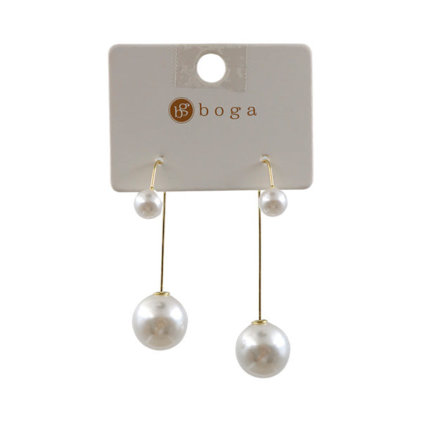 Aretes perlas medianos 6336 - Boga Accessories