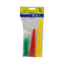 Amarre plástico colores surtido 75 unidades