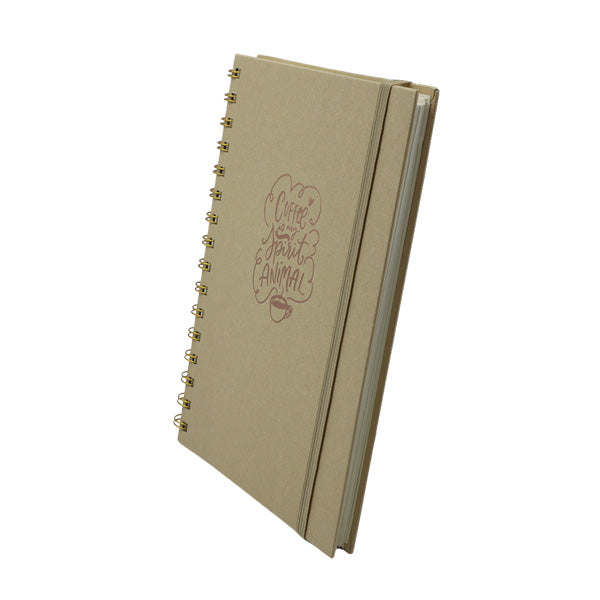 Cuaderno kraft cosido Coffee 80 hojas