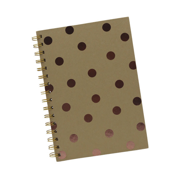 Cuaderno kraft cosido Oro Rosa 80 hojas