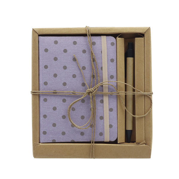 Cuaderno con bolígrafo puntos 80 hojas