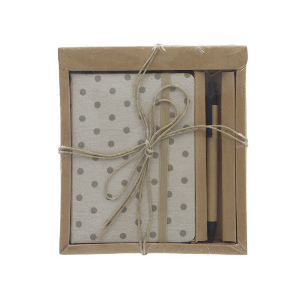 Cuaderno con bolígrafo puntos 80 hojas