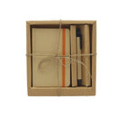 Cuaderno con bolígrafo kraft 80 hojas